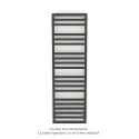 Kadrane Spa EC, Umbra Grey, 588W, H 1507 mm / L 450 mm, robinet couleur