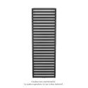 Kadrane EC, couleur Black Quartz, 966W, H 1835 mm / L 600 mm robinet couleur