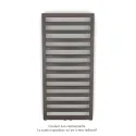 Kadrane EC, couleur Brown Quartz, 380W, H 971 mm / L 400 mm robinet couleur