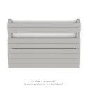 Régate EC, couleur Telegrey 4, 656W, H 666 mm / L 1000 mm