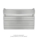 Régate EC, couleur White Aluminium, 656W, H 666 mm / L 1000 mm