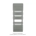 Régate EC, couleur Grey Aluminium, 691W, H 1481 mm / L 500 mm