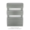 Régate EC, couleur Grey Aluminium, 377W, H 741 mm / L 500 mm