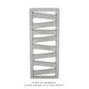 Kazeane EC, couleur 9006, 509W, H 1266 mm / L 500 mm, robinet couleur