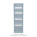 Kadrane Spa EC, Pastel Blue, 588W, H 1507 mm / L 450 mm, robinet couleur