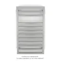 Kadrane Spa EC, White Aluminium, 332W, H 803 mm / L 450 mm, robinet couleur