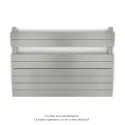 Régate EC, couleur Inox Look, 656W, H 666 mm / L 1000 mm