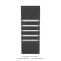 Régate EC, couleur Anthracite Grey, 1479W, H 2147 mm / L 800 mm