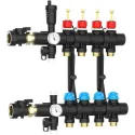 Collecteur pré-monté NIS+ 9 circuits avec débitmètres et purgeur automatique