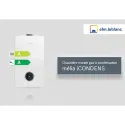 Chaudière gaz murale mélia iCONDENS CN GVA iC 22-30, mixte 22kW, 14L/mn