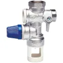 Groupe de sécurité vertical inox Ch 1/2' pour chauffe-eau jusqu'à 8 kW, agrée N