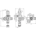 Groupe Triple Sécurité NF - 3/4' - Siège inox - Garde d'air orientable
