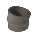 Coude à 15 pour CALOGAINE PRO D180, conduit circulaire rigide isolé en EPE