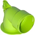 Manchette coudée pour bouche D80 et conduit OPTIFLEX PRO circulaire D90