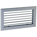 Grille simple déflexion de reprise en alu AC 101 fixation par clips 600x150