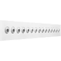 Diffuseur linéaire micro buses 1x1500 blanc