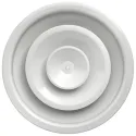 Diffuseur circulaire à jet réglable, blanc, D raccord 400 mm