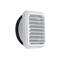 Grille de façade - GAP - Diamètre 125 mm - Plastique avec mousse - Blanc