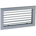 Grille simple déflexion de reprise en aluminium SC 101 par clips 400x200