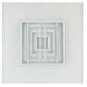 Diffuseur fixe pour dalles de plafond 600x600 aluminium blanc AF 704TP 150x150mm