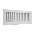 Grille de soufflage/reprise à ailettes orient. dble déflec, blanc, D 500x100 mm