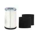 Kit filtres cartouche lavable + 2 préfiltres mousse