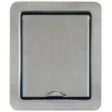 Prise inox extra-plate 8.1 x 9.6 cm