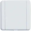 Prise PVC carrée 8.9 X 8.9 cm blanche