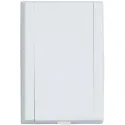 Prise PVC rectangulaire 8.9 X 13.3 cm blanche