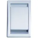 Prise PVC rectangulaire 8 X 12,2 cm silver