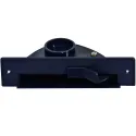 Trappe aspirante de cuisine noire seule 21,7 X 5,5 cm