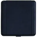 Prise PVC carrée 8.9 X 8.9 cm noire