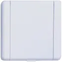 Prise métal carrée 8.9 X 8.9 cm blanche