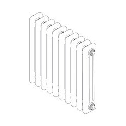 Radiateur fluide caloporteur Vuelta TMC-SR 1500 Watts - Réf : TMC6-150-104-SR