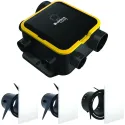 Kit VMC Simple flux EasyHOME Auto DHU COMPACT + 3 grilles design ColorLINE