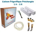 Liaison Frigorifique Préchargée 1/4-3/8 Quick Connect Plus  Pack6