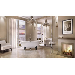 Baignoire sur pied Batello 169x80 cm, 151 Litres