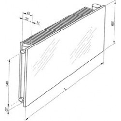 Radiateur eau chaude Altima VLM 953 Watts - Réf : VLM-037-140