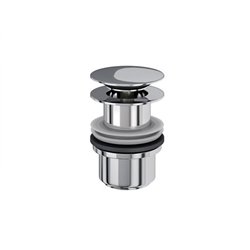 Bonde avec vidange Clic-clac CW1 pour baignoire avec trop-plein