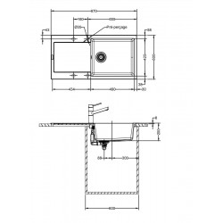 Evier Maris Fragranit MRG 611-XL Platinum 351861