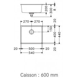 Evier Domus DMD 610-54 Graphite 539369
