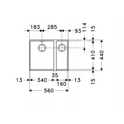 Evier Sirius Tectonite SID 160 Carbone 008420