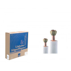 Liaison frigorifique Bi-tubes isolée Flare 09FS1458 Isolant Blanc PE, 1/4-5/8 9 m.