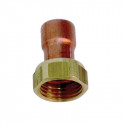Manchon fer cuivre droit femelle / douille 3/8" Ø 10 Réf : 05586