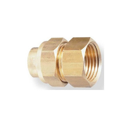 Union laiton droit mâle fer / cuivre 1/2" Ø 18 Réf : 02730
