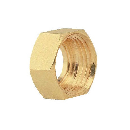 Ecrou laiton brut femelle / femelle 1/2" Ø 14 Réf : 01940