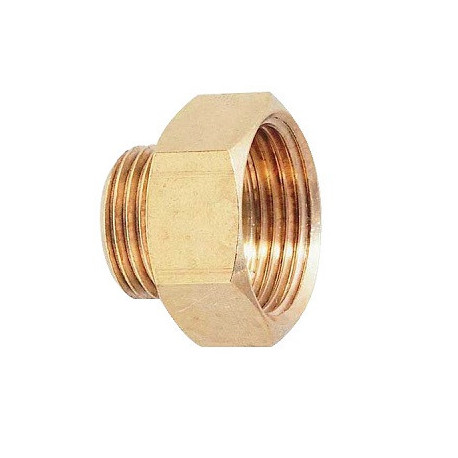 Mamelon plomberie réduit laiton Mâle / Femelle à visser ⌀ 15x8 - Réf : 246G1508