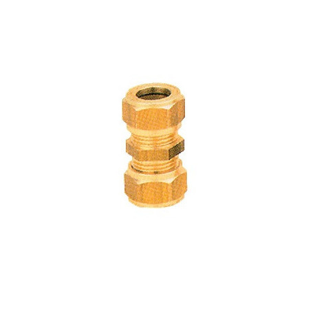 Raccord bicone droit laiton cuivre / cuivre Ø 14 Réf : D361214