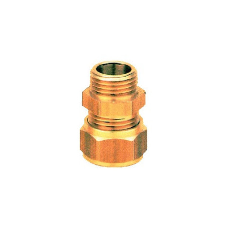 Raccord bicone droit laiton fer / cuivre 1/2" Ø 16 Réf : D351216