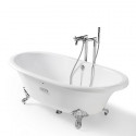 Baignoire fonte Newcast 170x85 cm Blanc 
